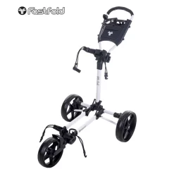 FastFold Slim Golf Trolley - White/Black