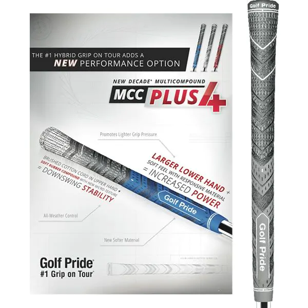 Golf Pride Grips Golf Pride New Decade Multi Compound Plus4 Grip - Undersize - Grey