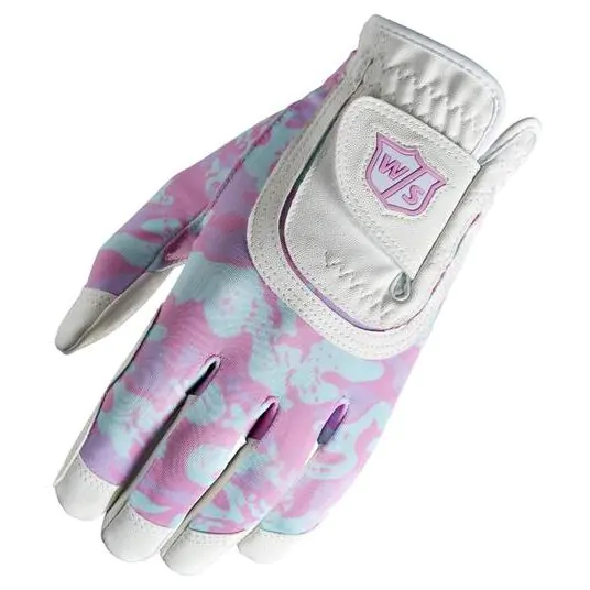 Wilson Golf Wilson Staff Junior All-Fit Glove - White/Pink/Camo